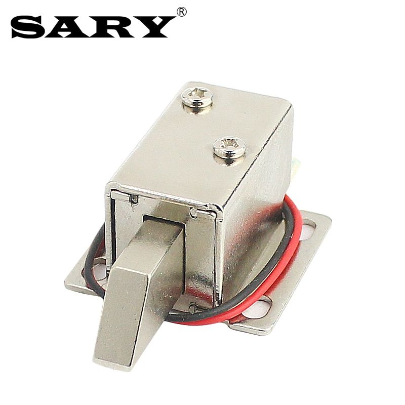 DC12V Mini Electronic Lock Door Lock Small Electric Bolt Lock Cabinet Door Electric Control Lock Electromagnetic Force Lock
