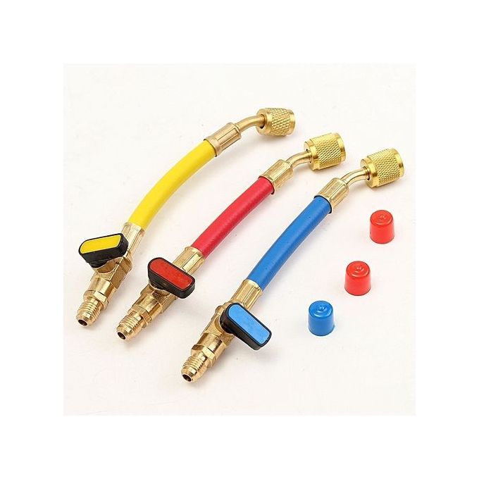 R134A R410A R12 R22 800 PSI Manifold Gauge Set A/C Refrigeration Charging Hoses