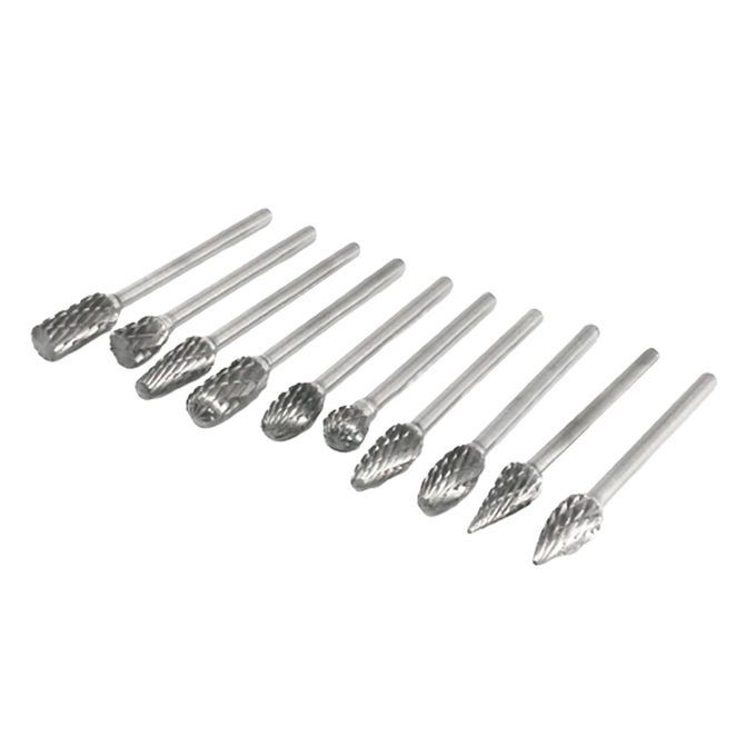 10 Packs 3x6mm Tungsten Carbide Rotary Grinder Cut Burr Drill Carving
