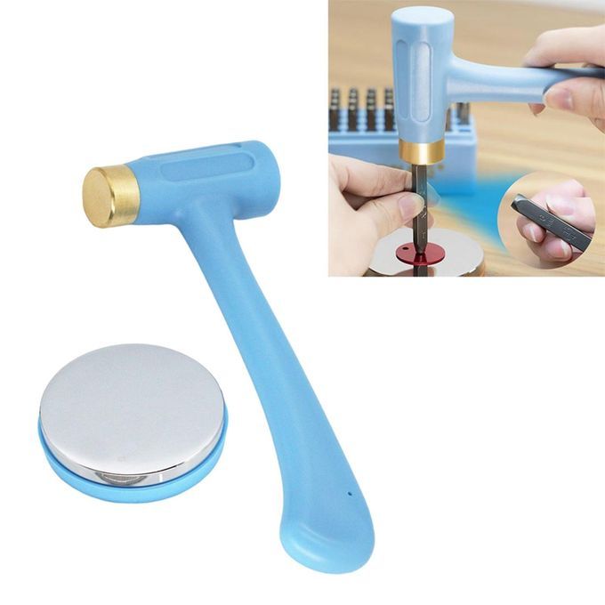 Jewelry Hammer And Steel Block Set Steel Bench Block And Hammer Set