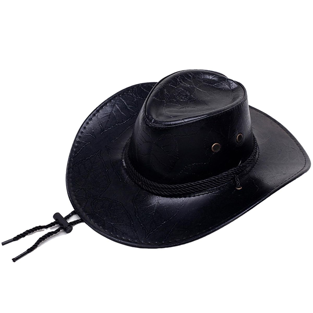 Western Cowboy Hat Traveling Sunscreen Cowgirl Hat Black