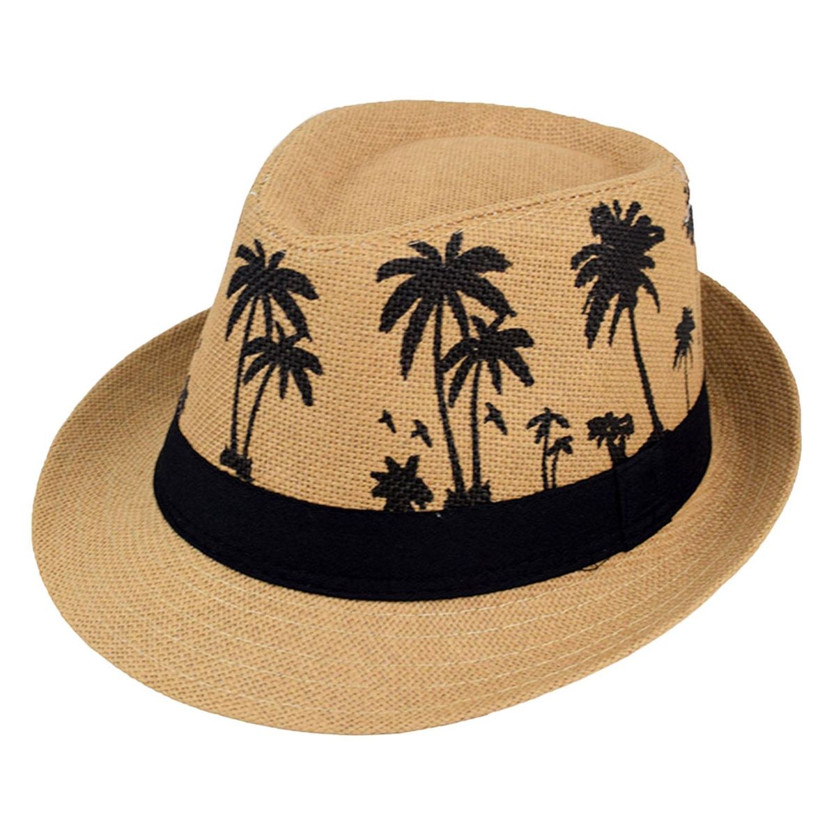 Straw Hat Summer Vacation Men Beach Hat Khaki