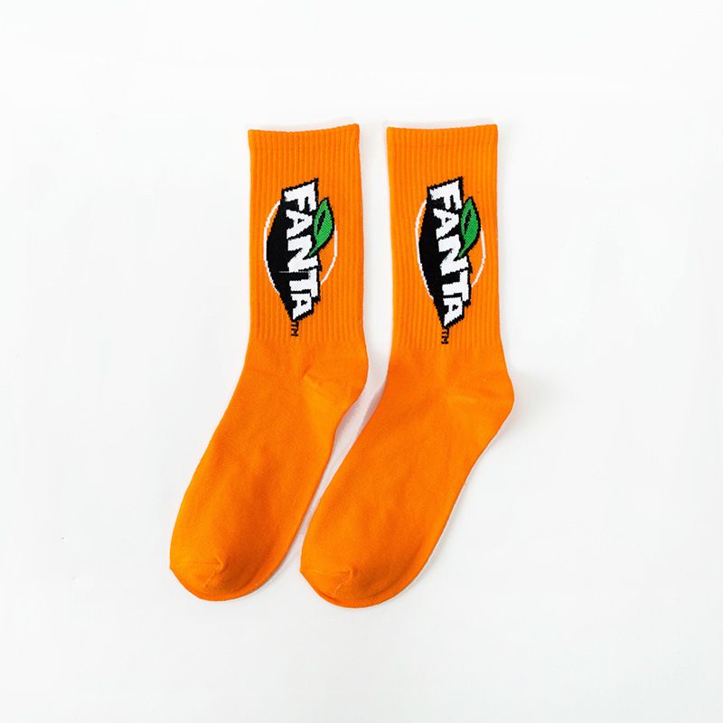 Hip Hop Ins Trendy Tube Socks-Orange