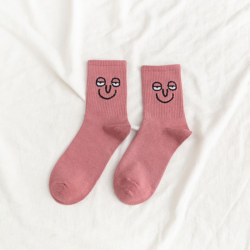 Thin Emoji Stockings-Pink