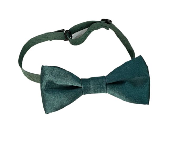 Olive Green Classic Bow Tie - Mikado Satin