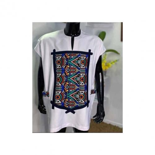 White Patterned Danshiki