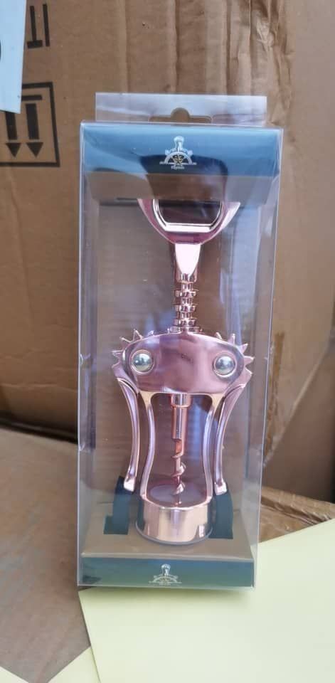 Gold Wine Cork Screw Opener