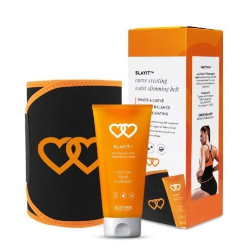 SlayIT Cream With Waist Trimmer Belt Workout Enhancer Promotes Sweat And Slims Belly Fat