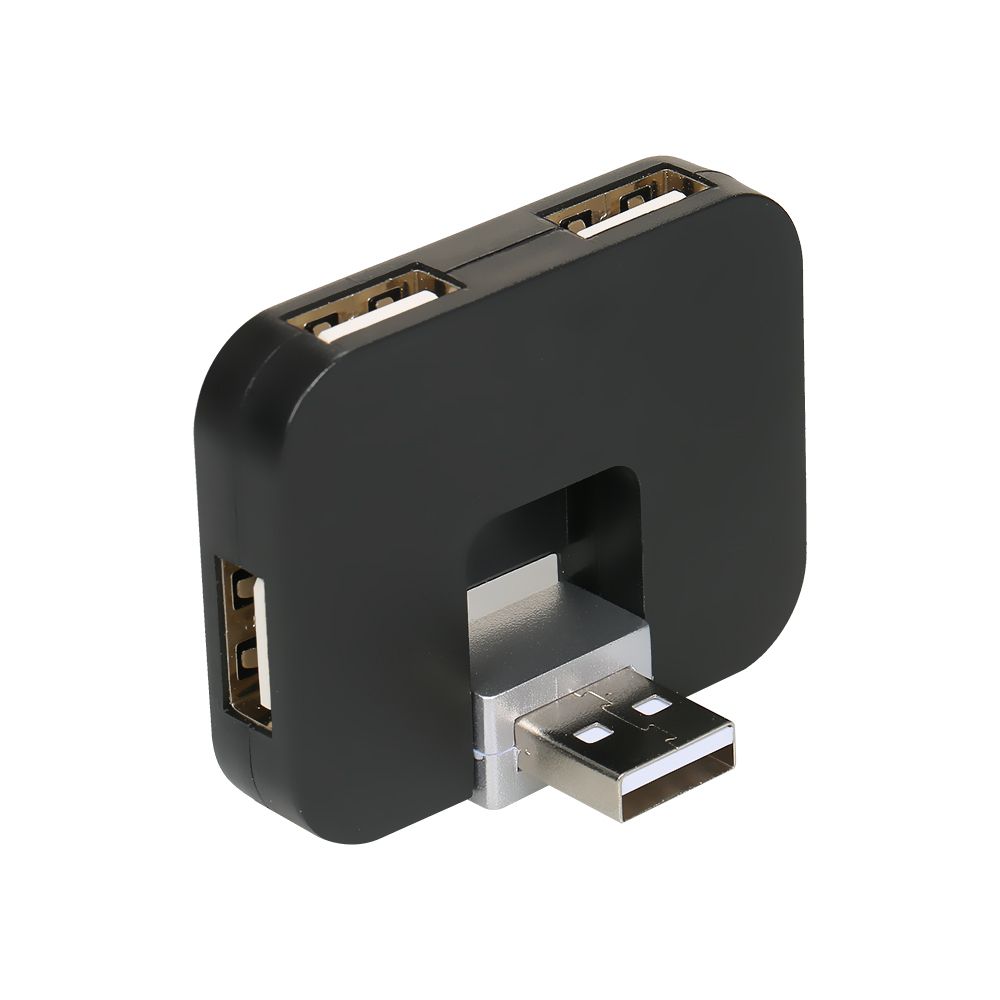 4-port USB2.0 Hub Rotating USB2.0 Converter Support USB Fan