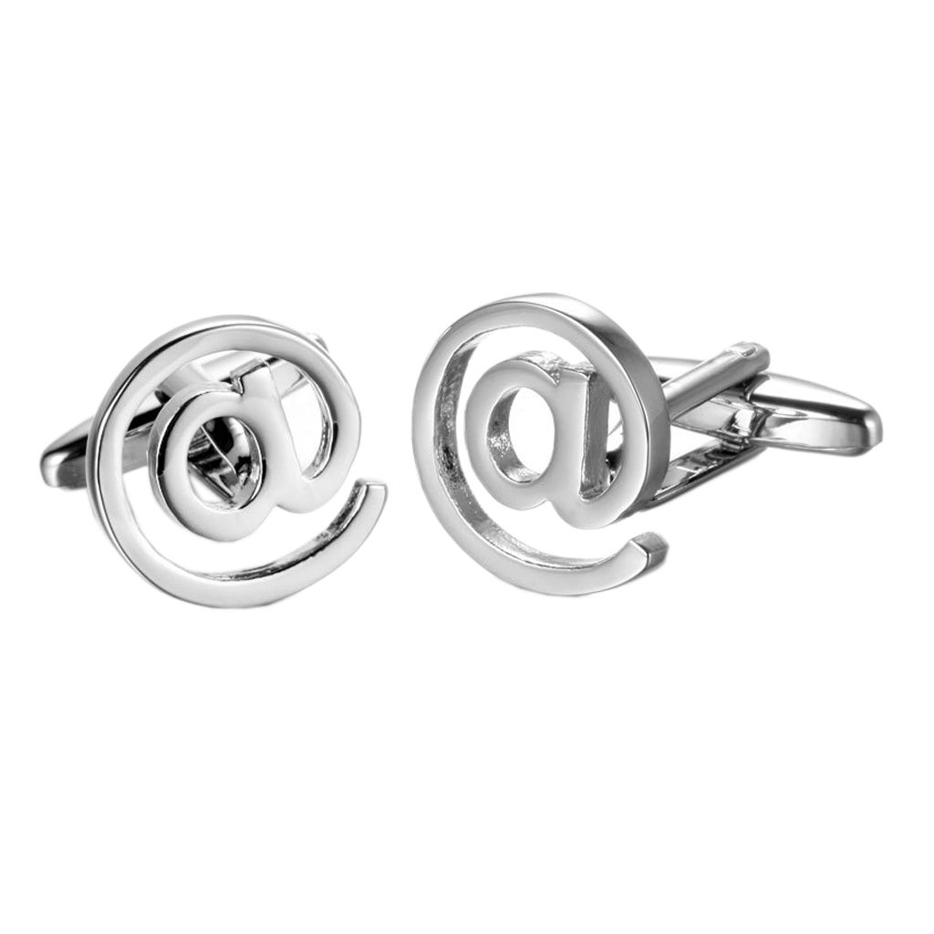 Mens Novelty @ At Internet Email Symbol Cufflinks Cuff Links