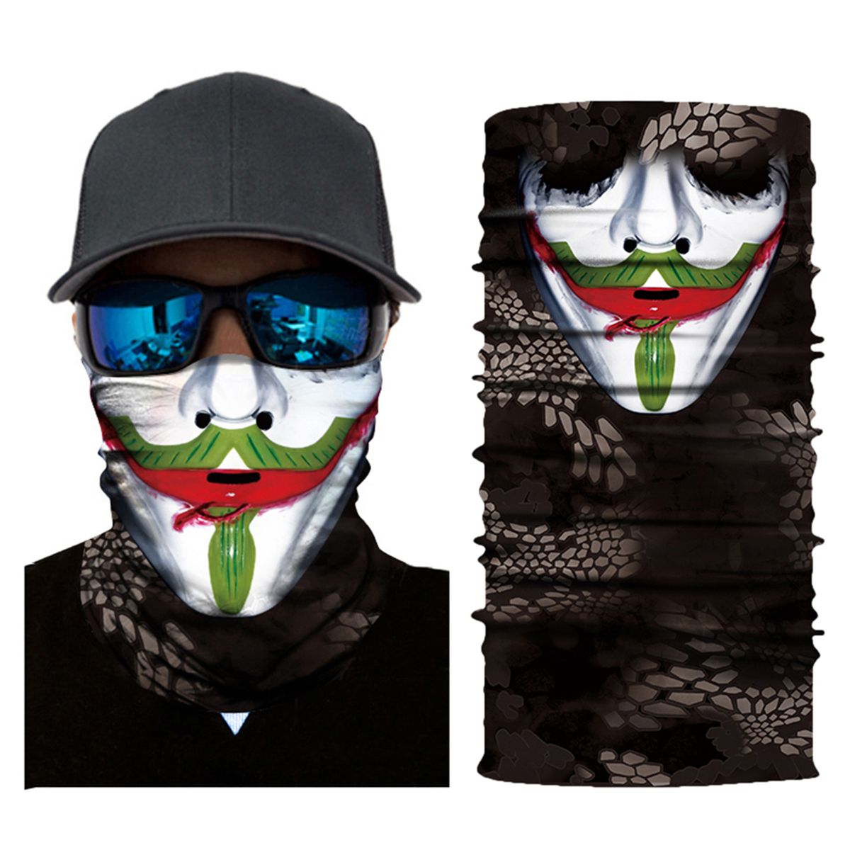 Cool Robot Mask Scarf Joker Headband Balaclavas For Cycling