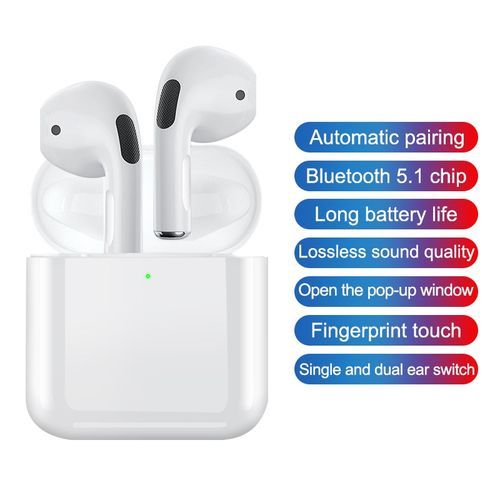 Original High Quality Ultra Mini Pro 4  Bluetooth Earphones Hi-Fi Wireless Headphone Touch Earbuds Headset For All SmartPhone