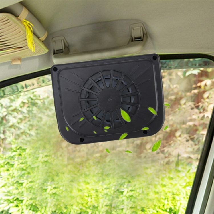 Solar Car Windshield Automatic Cooling Fan