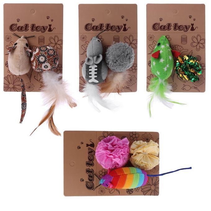 Mice Animal Cat Nip InteractiveToy Christmas Pet Products Toy For Kittens(#2)