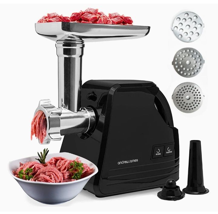 Meat Grinder, Mincer & Sausage Maker With Kibble Attachment