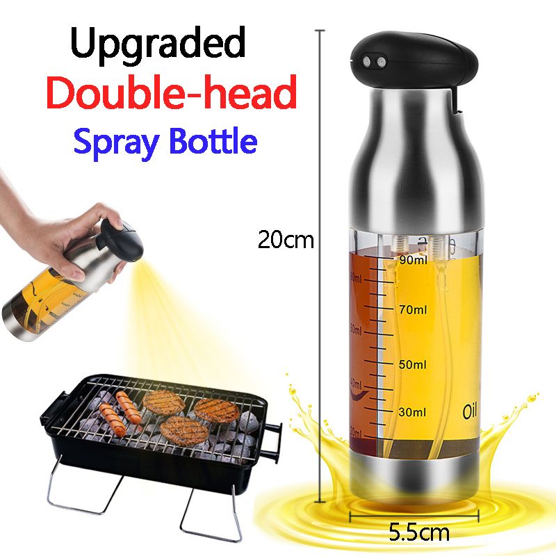 （oil Spray Bottle）Electric Automatic Mill Pepper Salt Grinder LED Light Peper Spice Grain Mills Porcelain Grinding Core Mill Kitchen Tools Gadgets GRE