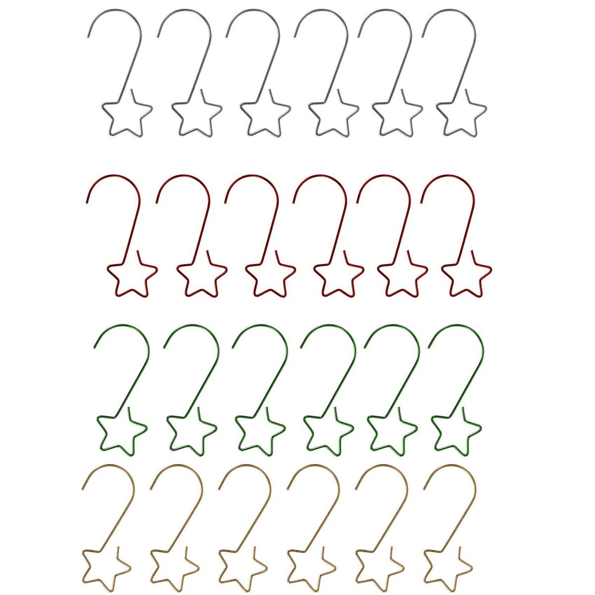 160Pcs Christmas Ornaments Hooks Star-Shaped Tree Hangers