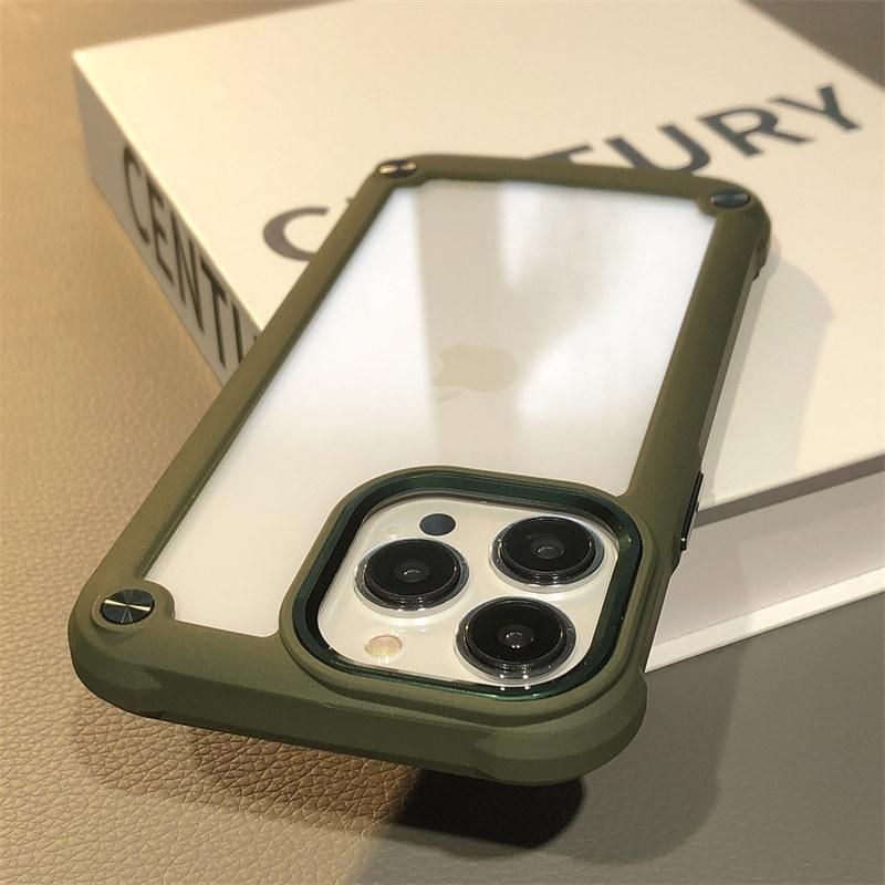 Hybrid armor shockproof phone case for iPhone 13 12 11 14 15pro Max XR XS Max hard pc TPU back cover for iPhone 11 13 XR 7 8Plus
