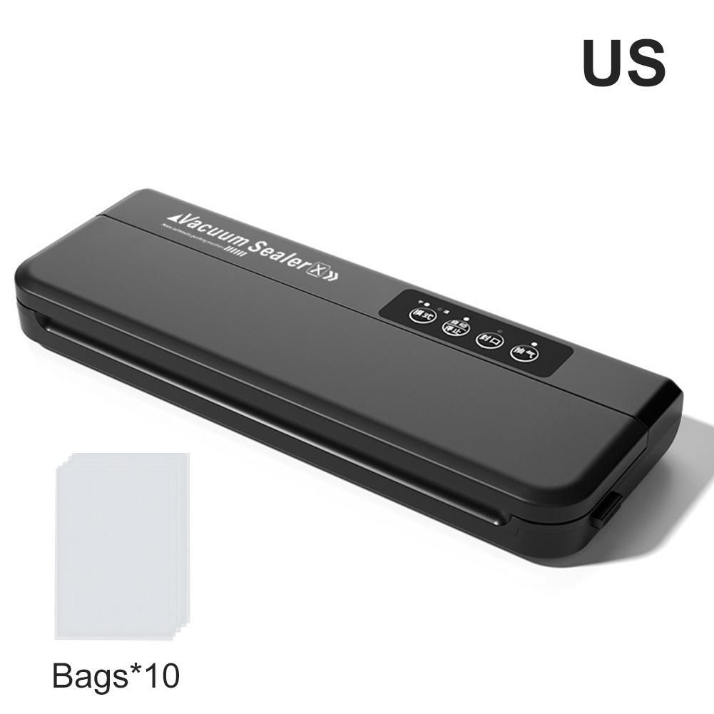 Vacuum Sealer Machine Dry and Moist Food Modes Automatic For Food Preservation With 10Pcs Bags Paper Bag Making  Machine