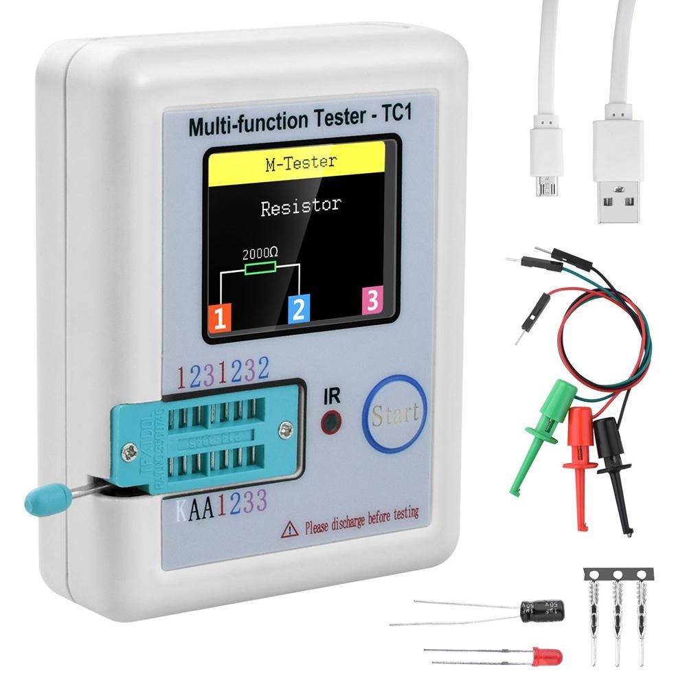 1.8 Inch 160X128 Colorful Display Multi-Functional TFT Backlight Transistor LCR-TC1 Tester for Diode Triode Capacitor