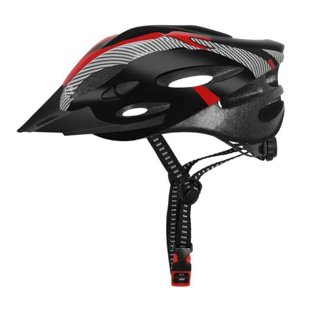 Ultralight Motorbike Bicycle Helmet MTB Road Bike Cycling Helmet Men Women Riding Safety Hat Casco Bicicleta Capacete Ciclismo(#black Red)