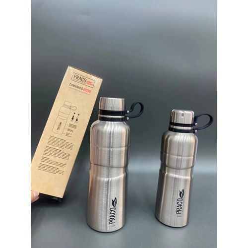 1L Stainless Steel Praco Travel Mug Flask Thermal Hot Water