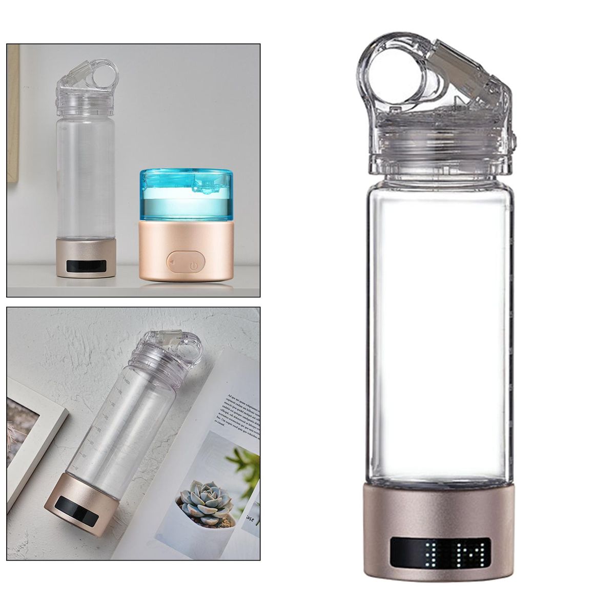 Hydrogen Water Bottle 400ml Electrolysis Hydrogen Rich Water Maker