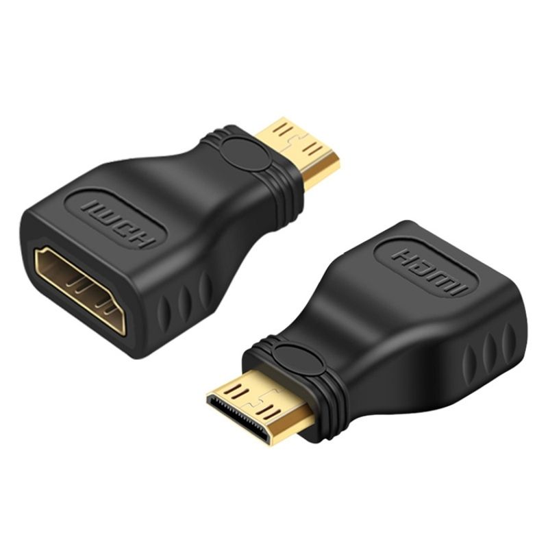 Mini HDMI Male To HDMI 19 Pin Female Adapter(Black)