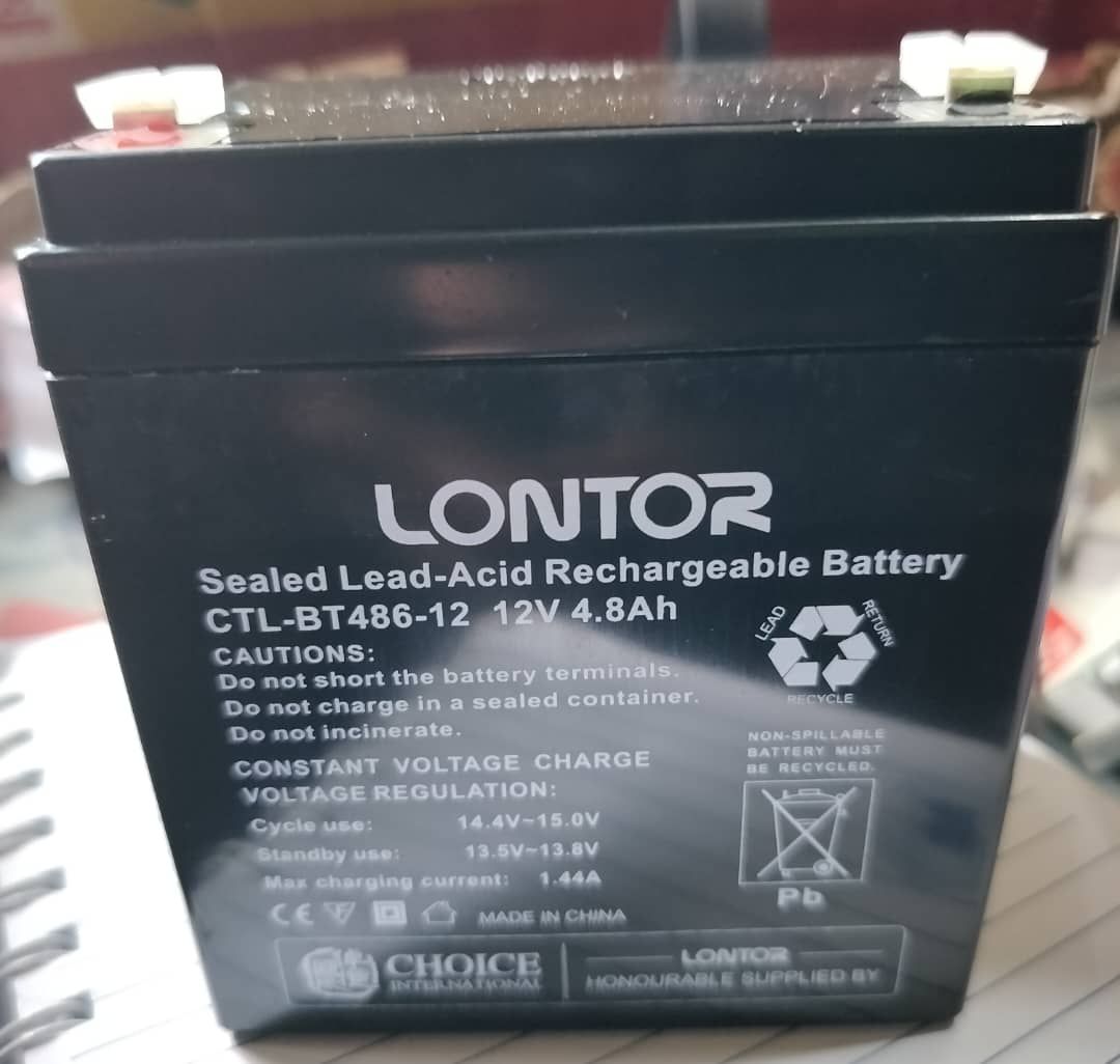 12V 4.8Ah Pin Type Rechargeable Fan