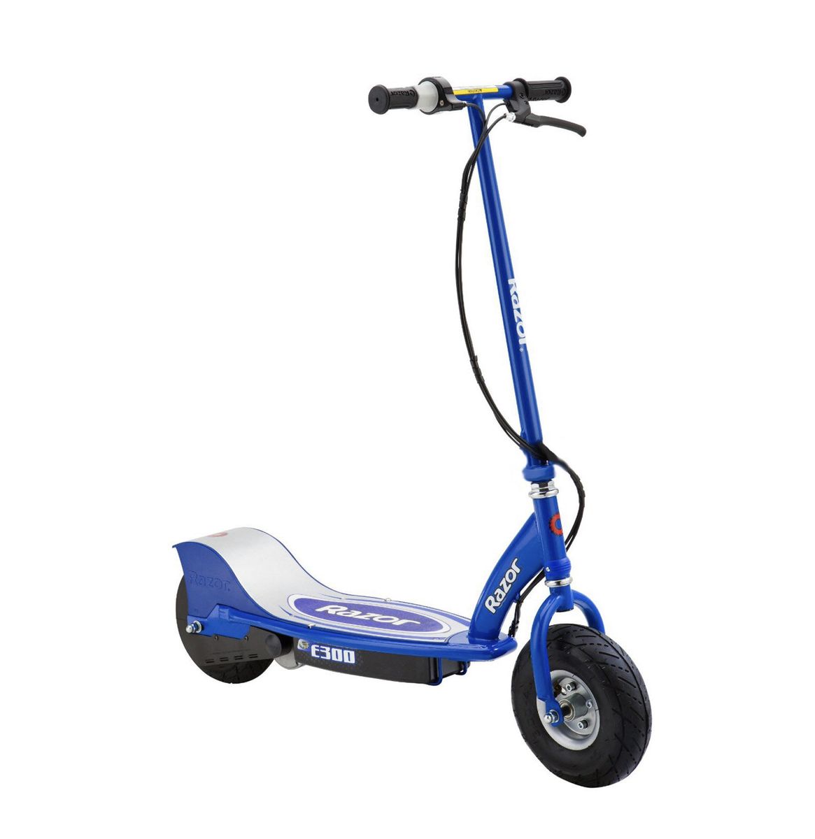 E300 Electric 24 Volt Rechargeable Motorized Ride On Kids Scooter, Blue