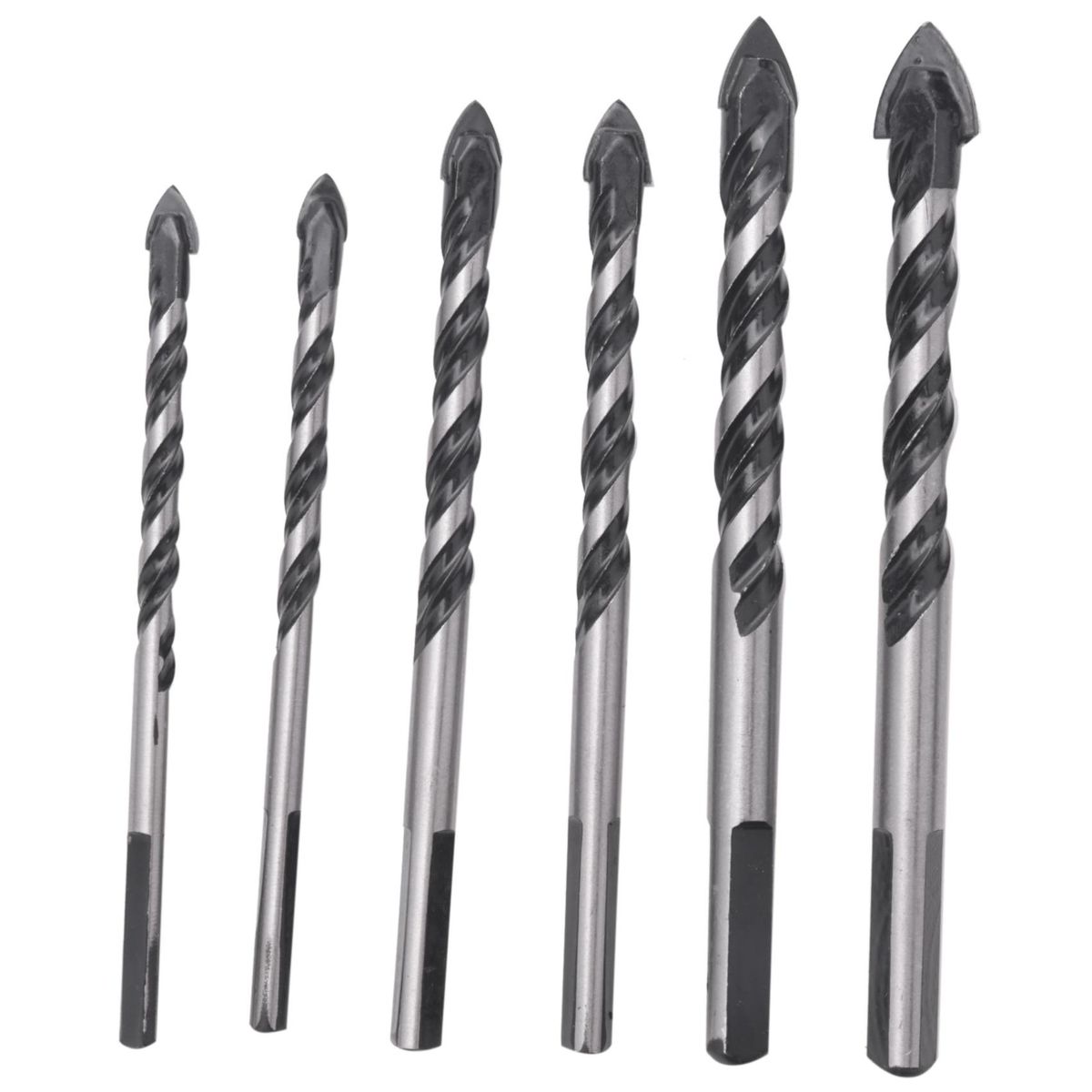 5 Pcs Drill Bit Set for Concrete, Brick, Plastic and Wood Br