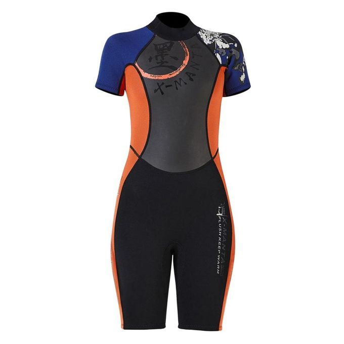Compact Diving Wetsuit Sailing Jumpsuit Shorts Shortie Back-Zip XL
