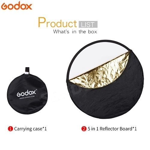 Light Reflector Diffuser Disc For Photography With Bags,80cm Reflector For Camera Lighting