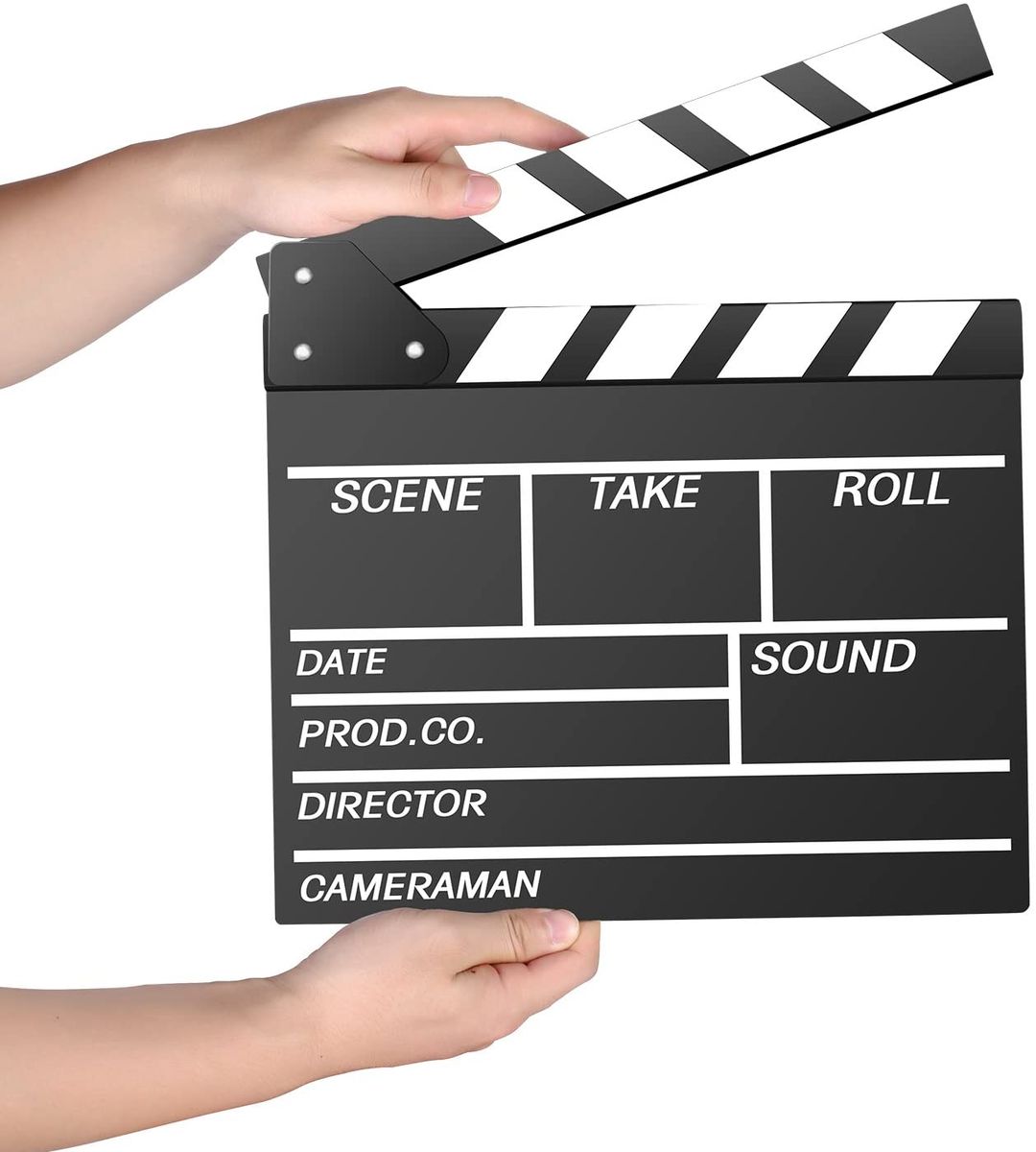 Wooden Director's Film Movie Slate Board Clapper Board