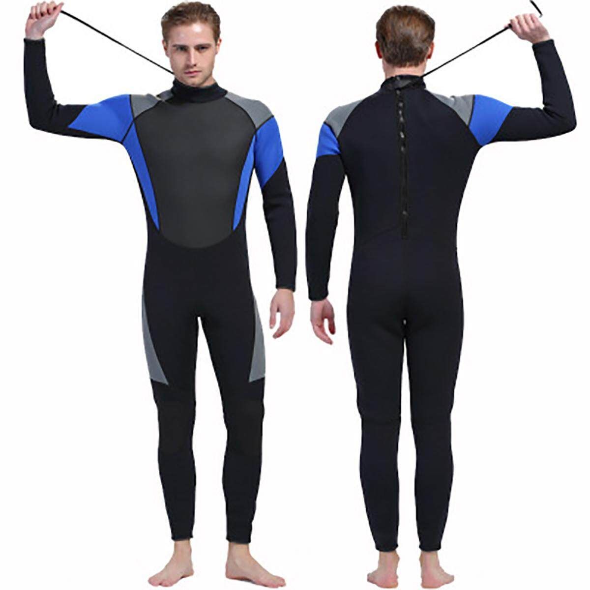3MM MEN WetSuit Full Body Suit Super Stretch Diving Suit Swim Surf Snorkeling XL