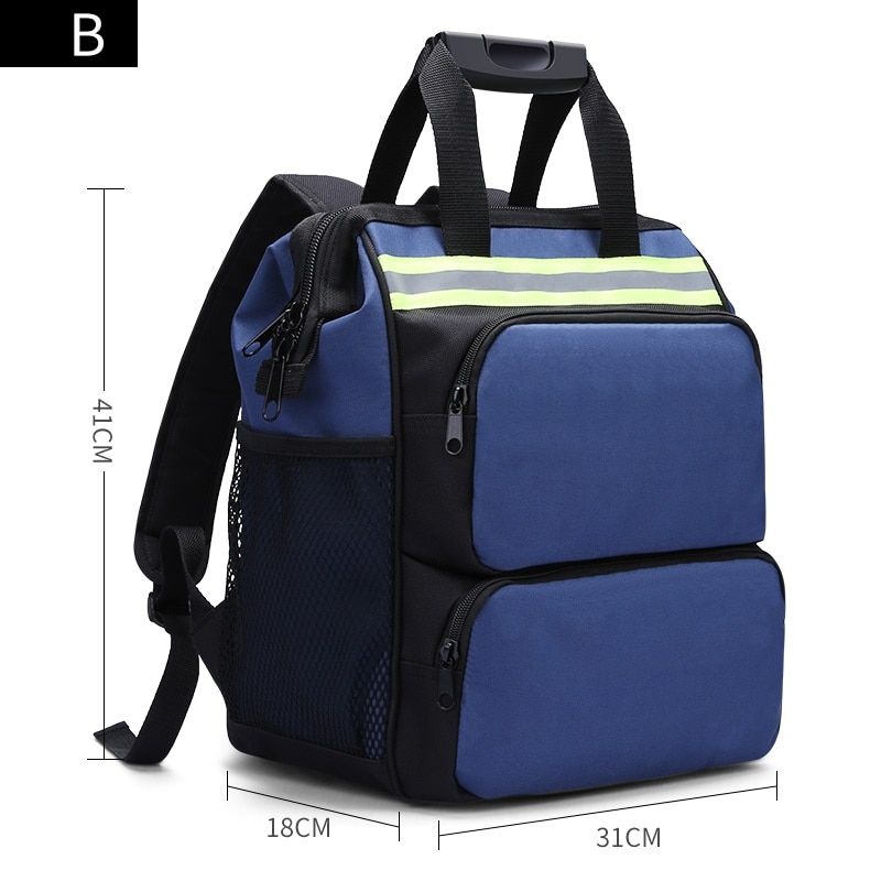 Repair Tool Bag Men's Shoulder Backpack Multifunctional Maintenance Canvas Suitcase Electricians  Holder Durable Portable