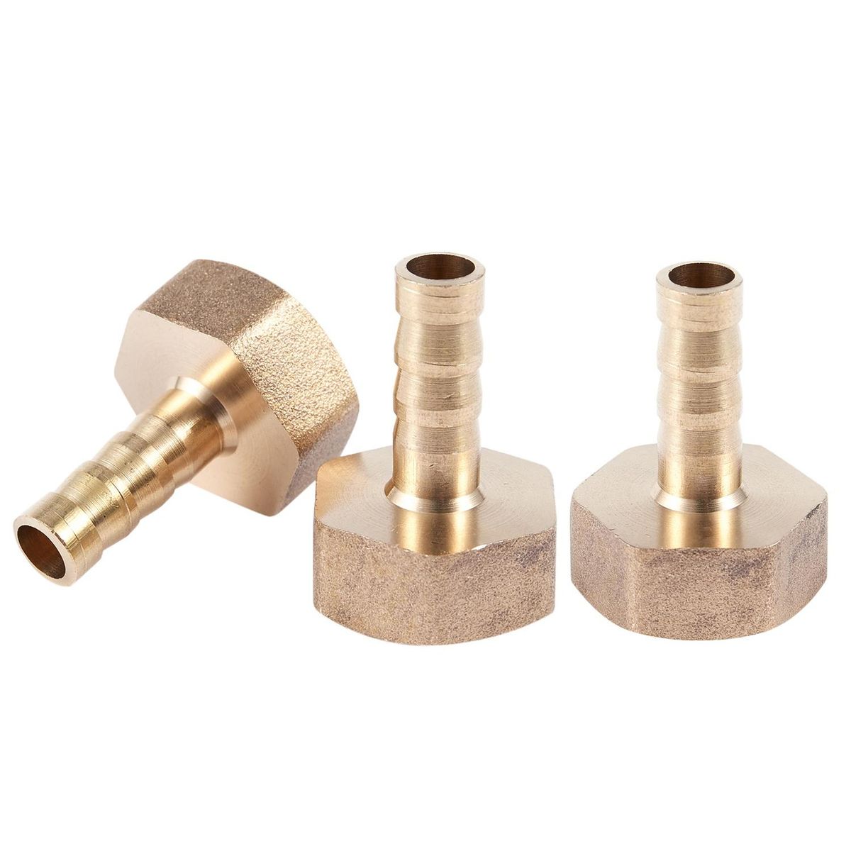 3 Pcs 1/2 BSP Female Thread 8mm Air Pneumatic Gas Hose