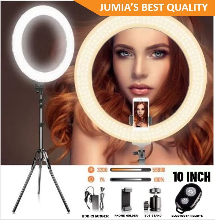 Automatic Led Ringlight With Stand And MIC & BT Remote