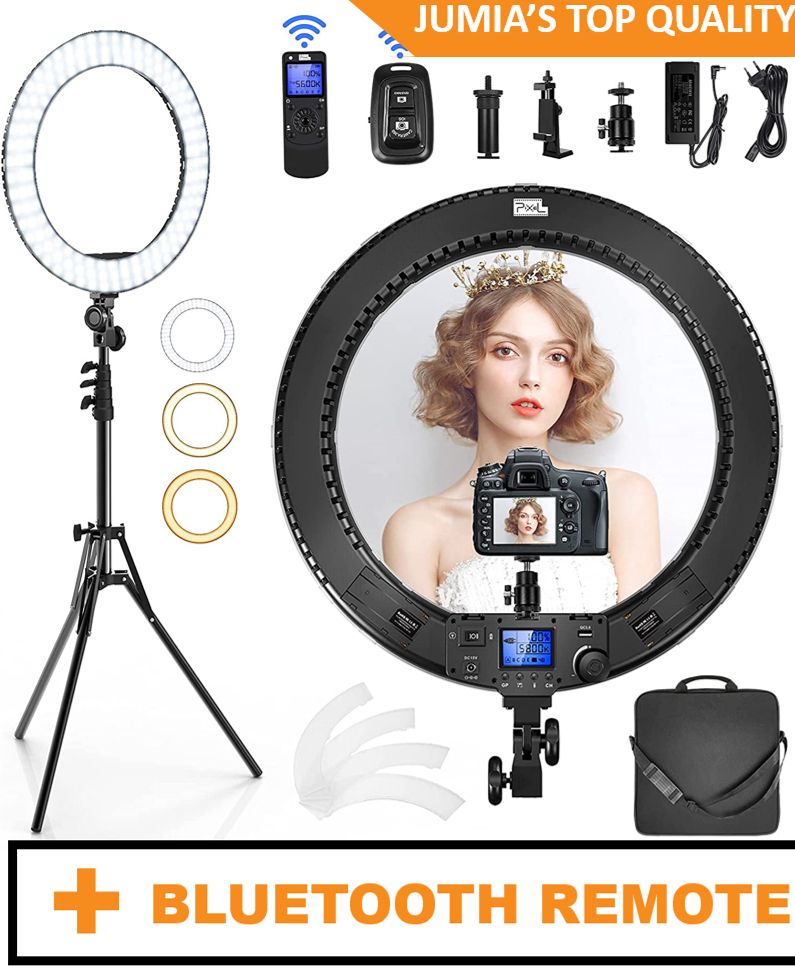 Selfie Ring Light LED 18 Inches 45cm - Ring Light Stand With Microphone