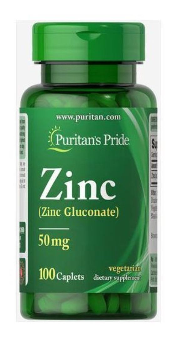Zinc 50mg - 100 Caplets (Immune System Health)