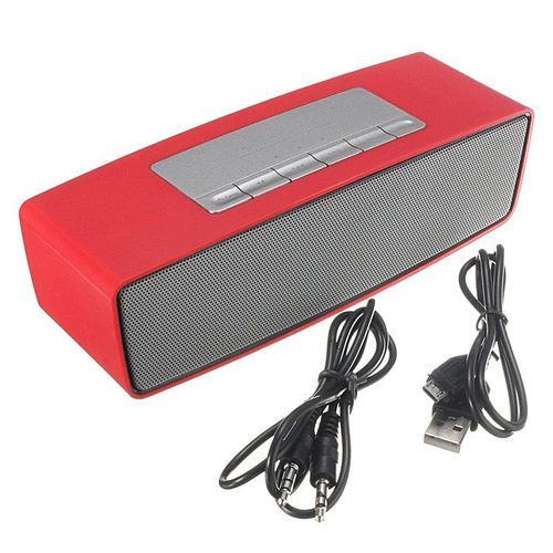 Portable Bluetooth Wireless FM Stereo Handsfree Speaker For Smart Phone Tablet Red HT-S