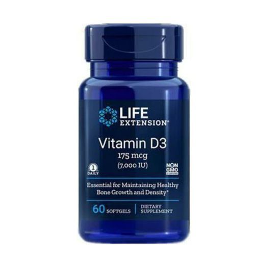 Vitamin D3 175MCG,7000 IU, 60 Softgels