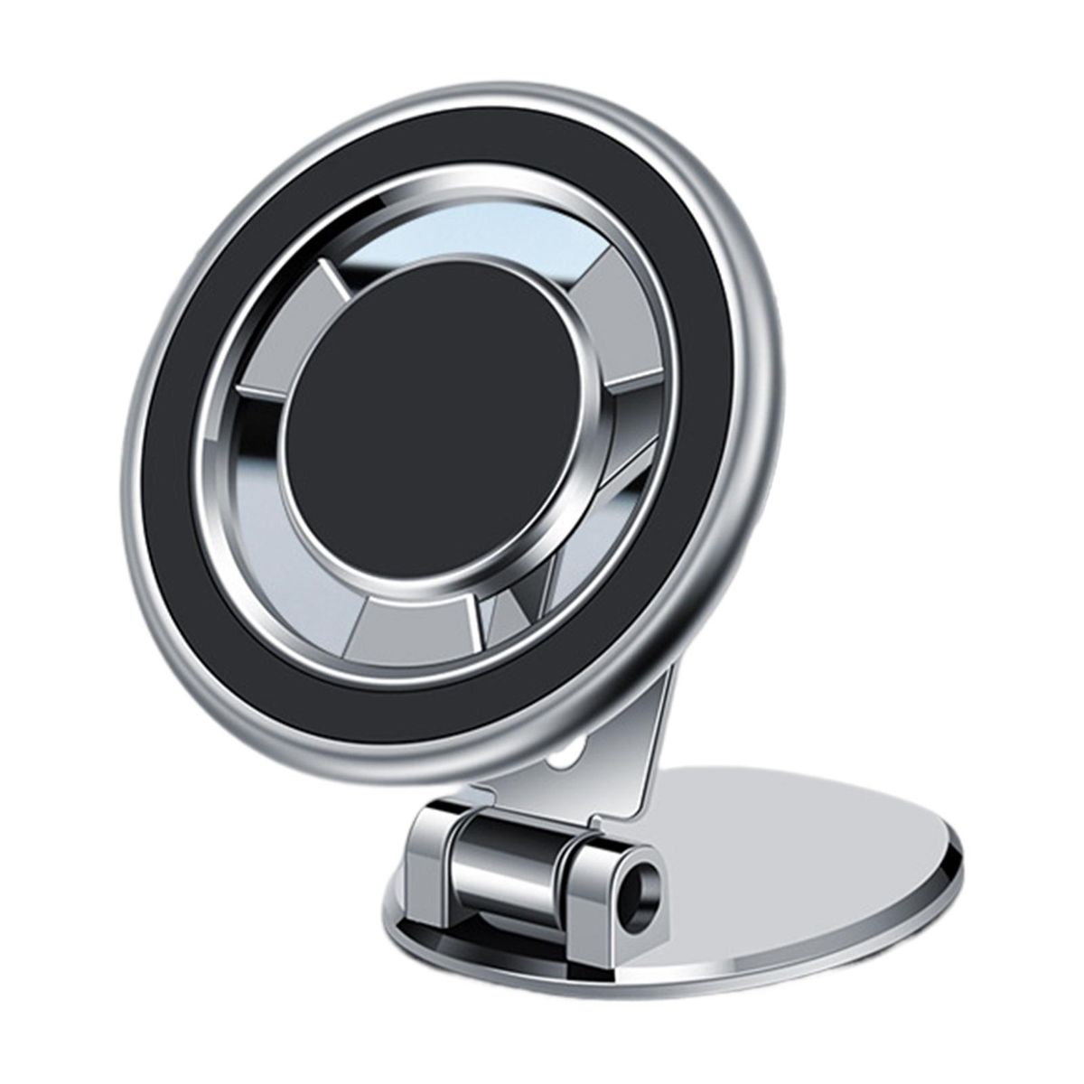 1 Set Car Phone Mount Angle Free Adjustment Mobile Phone Holder Silver