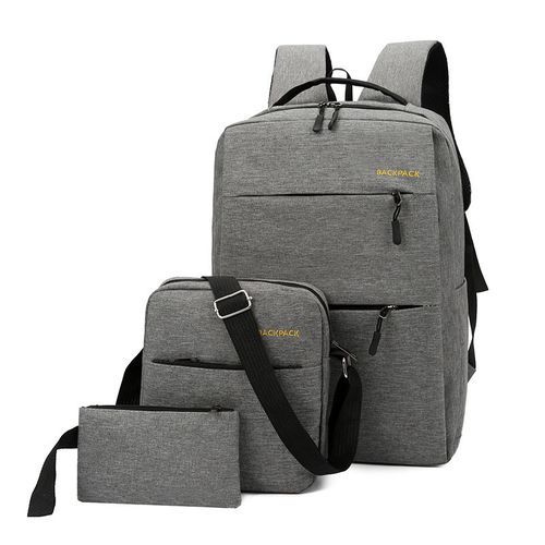 Backpack With USB Port-Grey