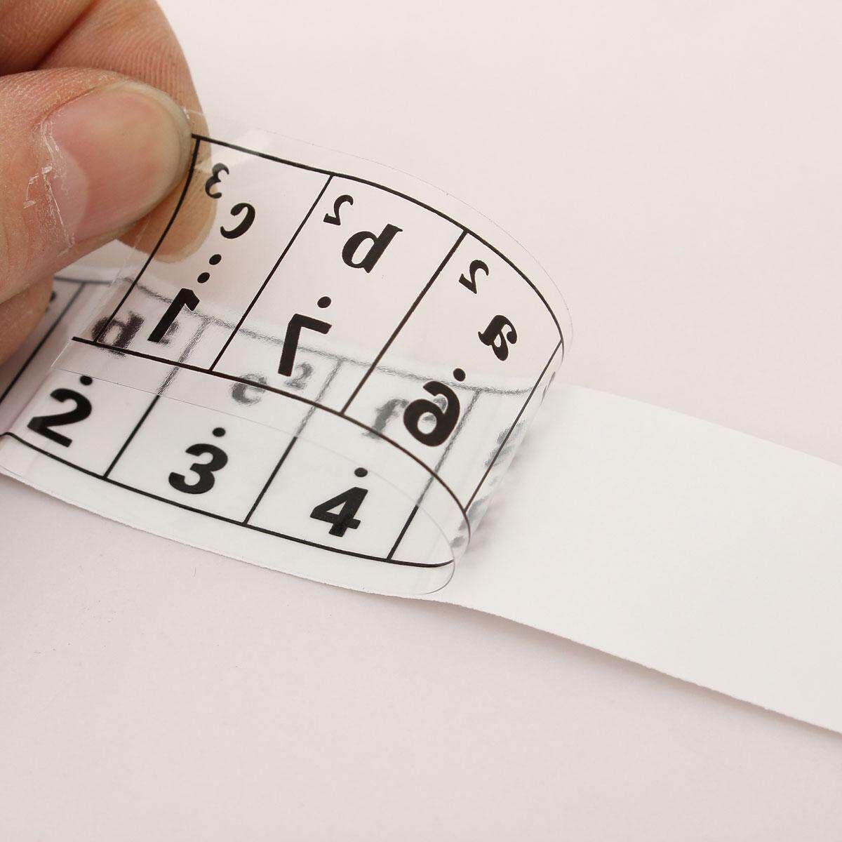 49/54/61 Key Piano Keyboard Electronic Transparent Stave Sticker Music Decal Clear