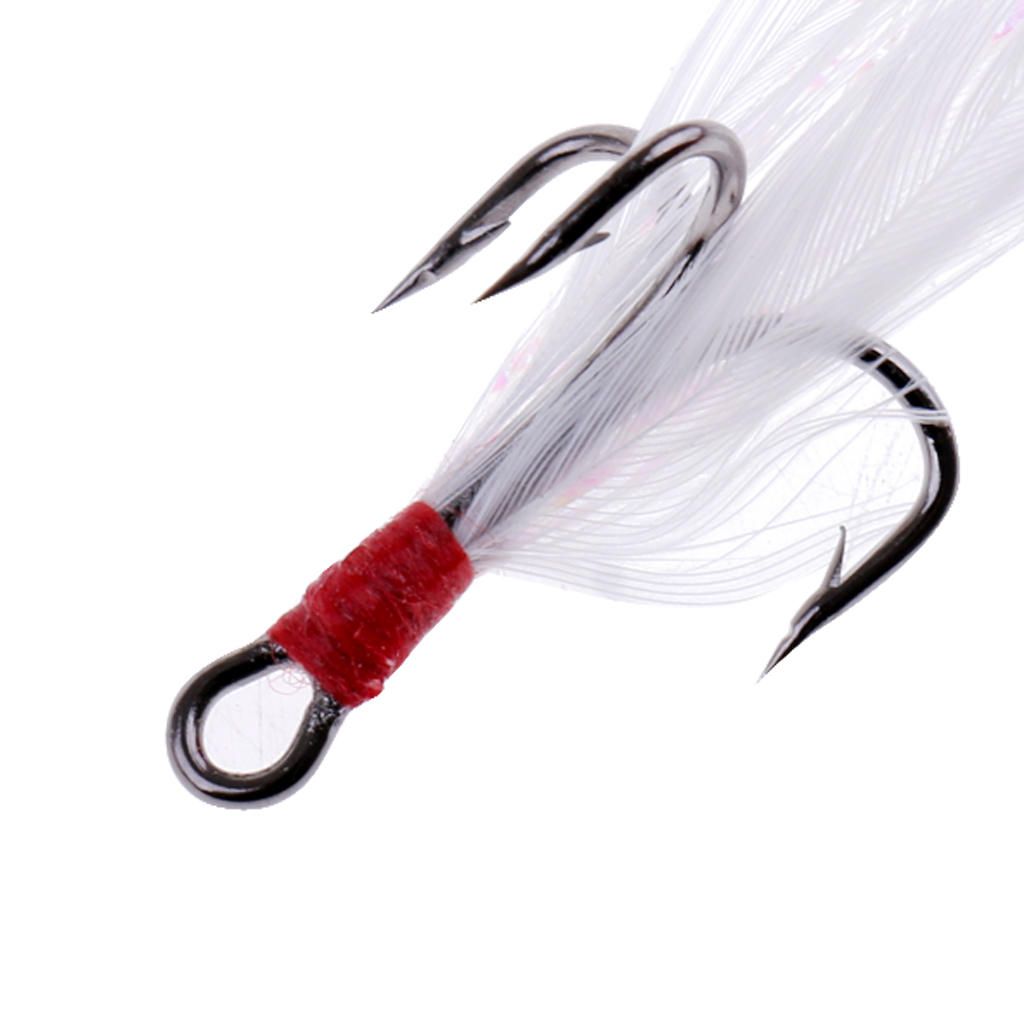 20Pcs Fishing  Hooks With Beard Dressed Baits Hooks