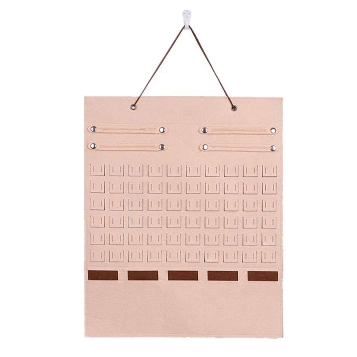 Glasses Wall Bag Suspension Type Jewelry Storage Bag Camel