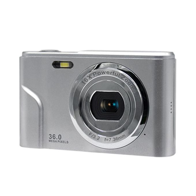 Compact HD Digital Camera Recorder 36MP 700mAH Creative Toy Silver