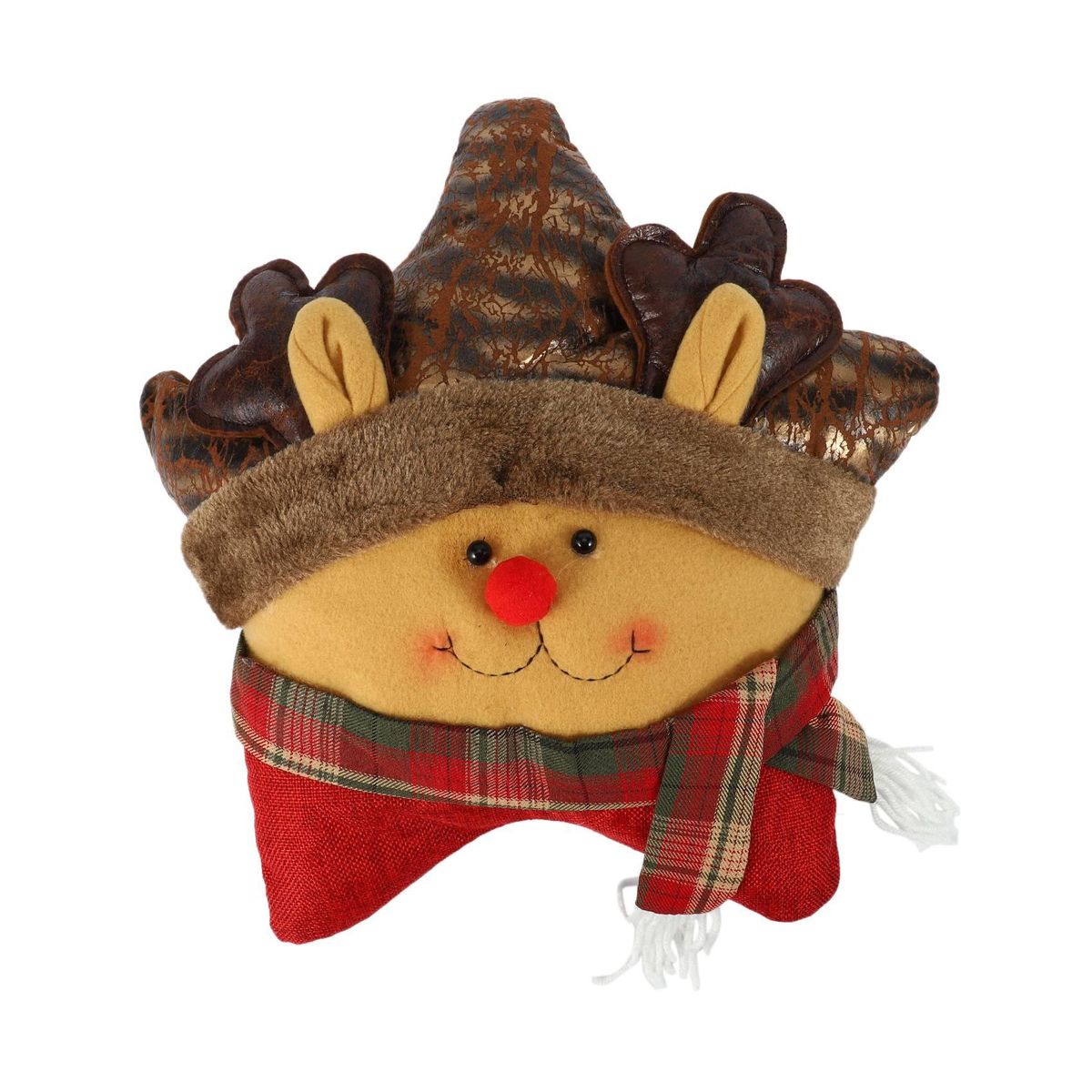 Christmas Decoration Gift Five-Star Pillow Elk Cartoon