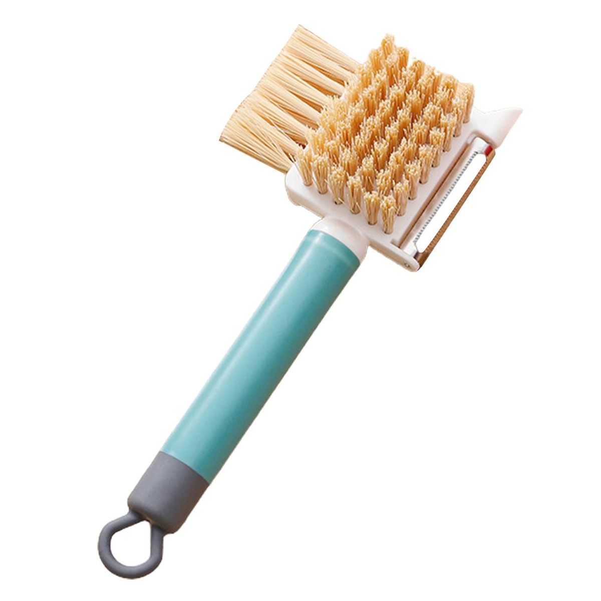 Manual Peeler Kitchen Potato Cucumber Peeling Cleaning Brush Green
